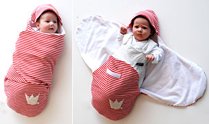 Der Womby-Sack. Ideal fürs Baby.